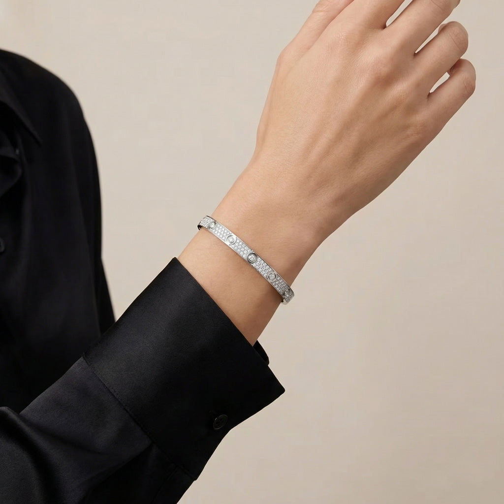 Pavéd Diamonds Love Bracelet