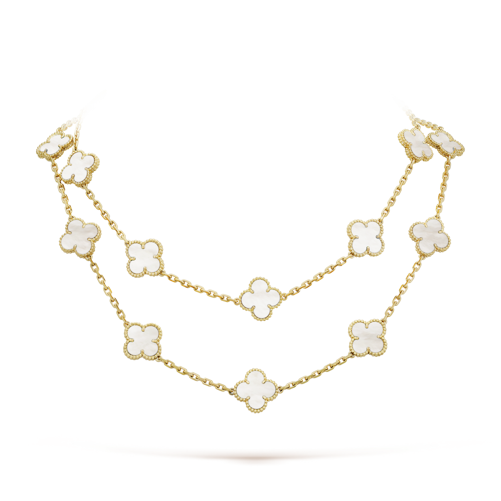 Pearl Vintage Alhambra 20 Motifs Necklace