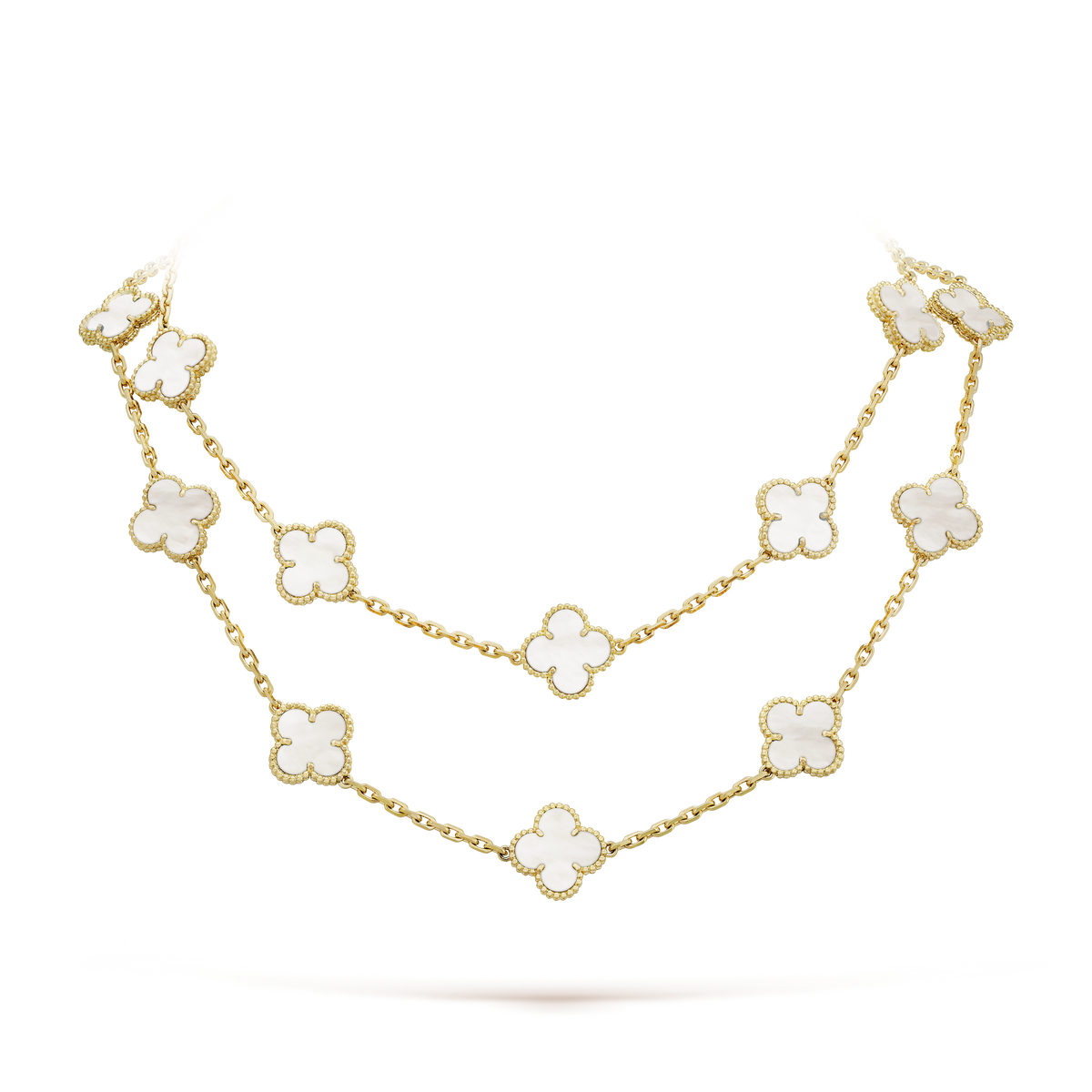 Pearl Vintage Alhambra 20 Motifs Necklace