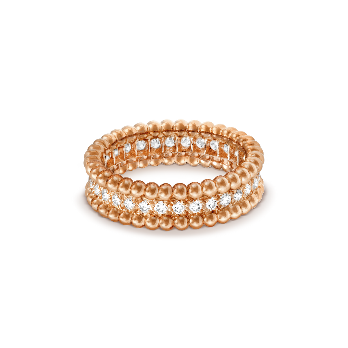 Perlée Pavé Beaded Ring