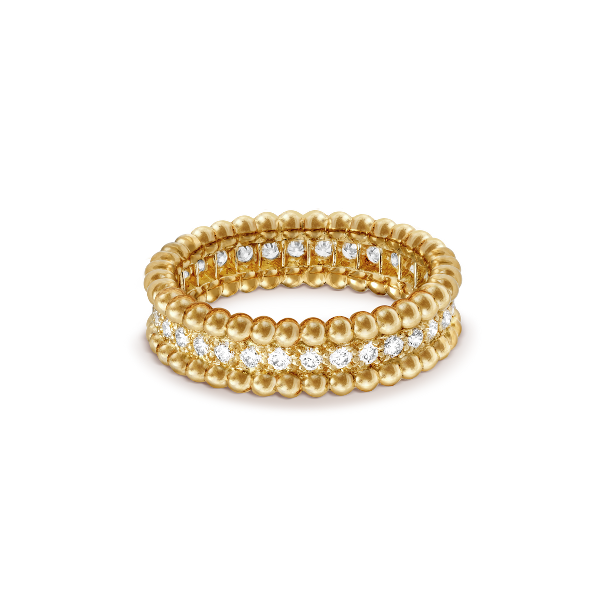 Perlée Pavé Beaded Ring
