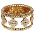 Perlée Clover Band Ring