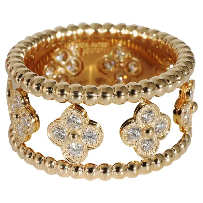 Perlée Clover Band Ring
