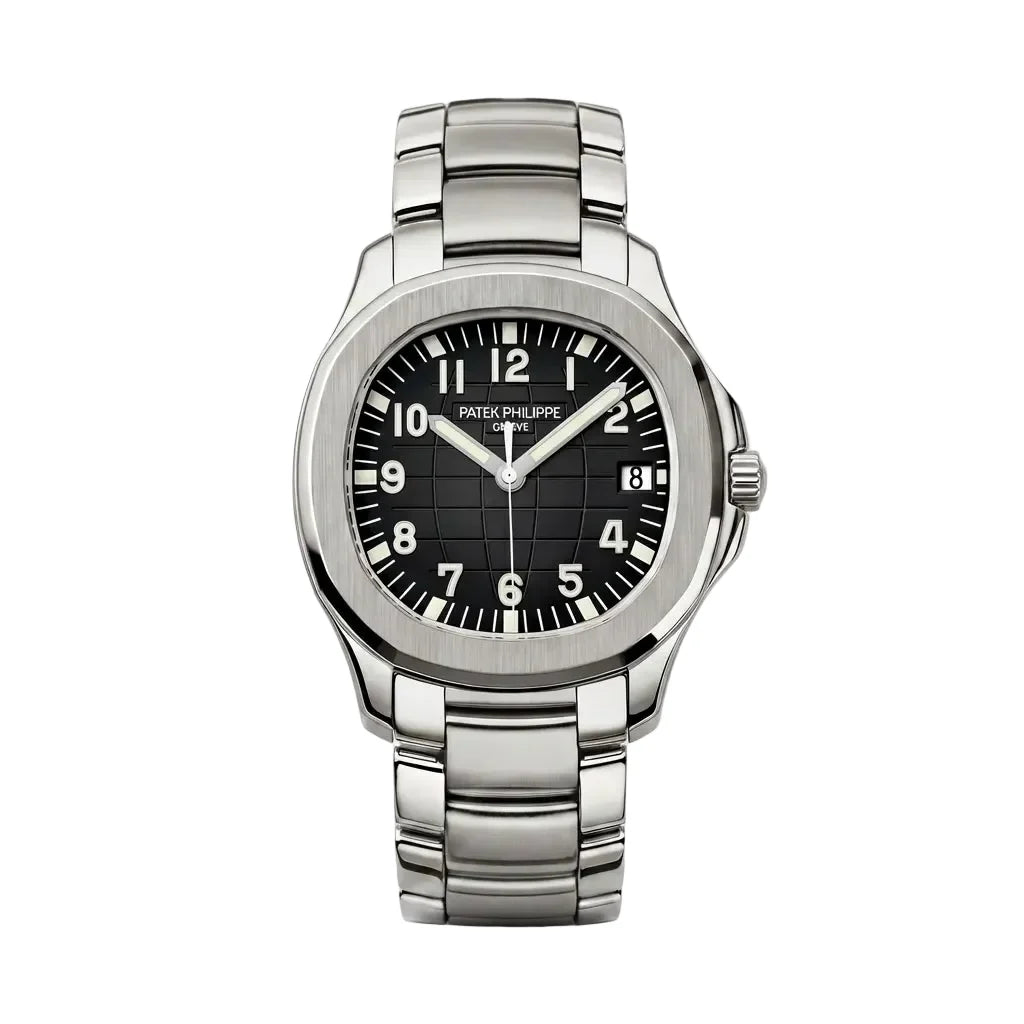 PP Black Dial Date Stainless Steel Watch