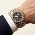 PP Black Dial Date Stainless Steel Watch