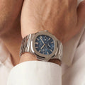 PP Blue Dial White Gold Bracelet Watch