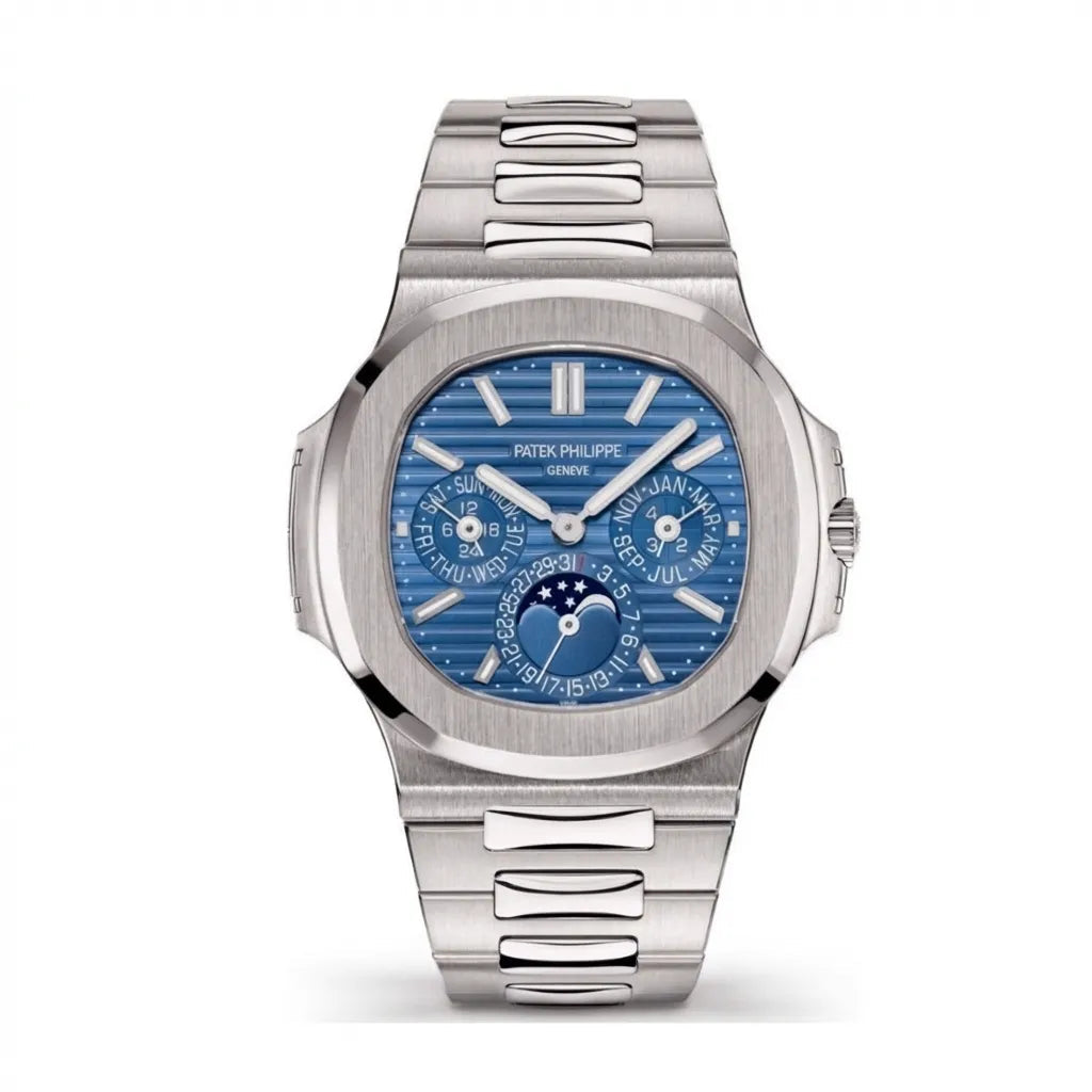 PP Blue Dial White Gold Bracelet Watch