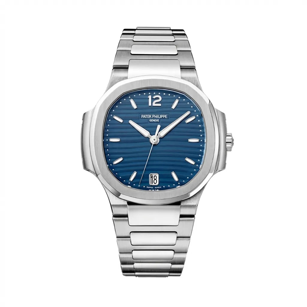 PP Blue Wave Dial Stainless Steel Bracelet Watch