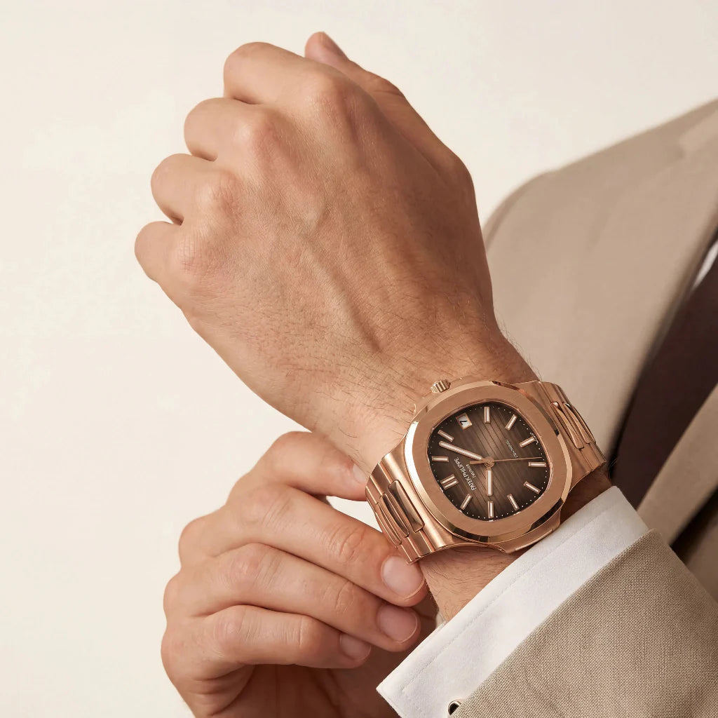 PP Brown Dial Rose Tone Bracelet Watch