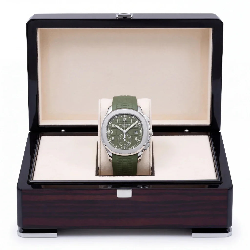 PP Khaki Green Dial Stainless Steel Watch
