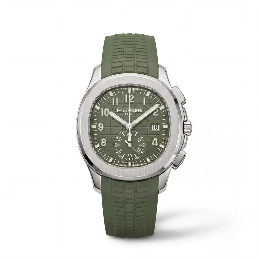 PP Khaki Green Dial Stainless Steel Watch