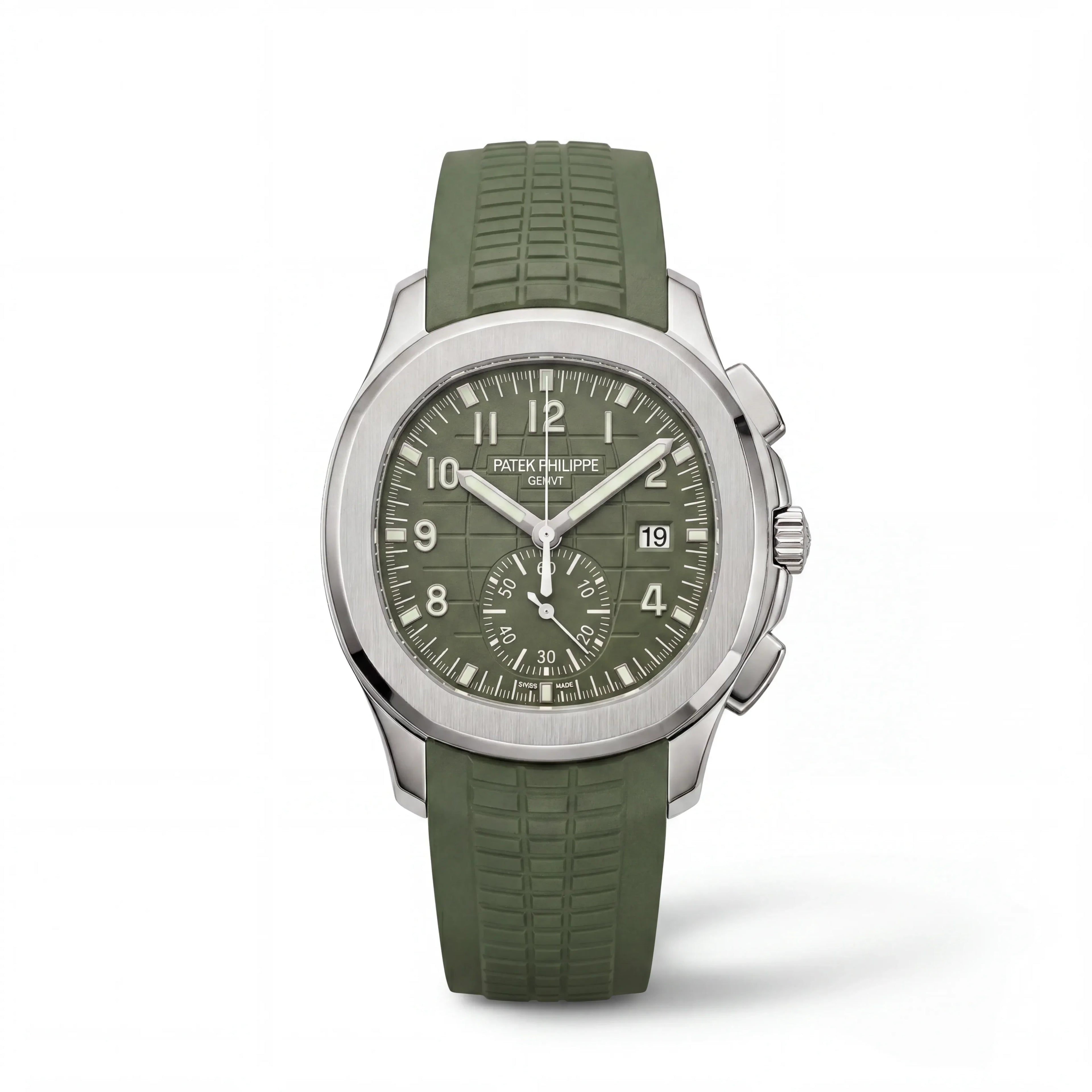 PP Khaki Green Dial Stainless Steel Watch