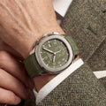 PP Khaki Green Dial Stainless Steel Watch