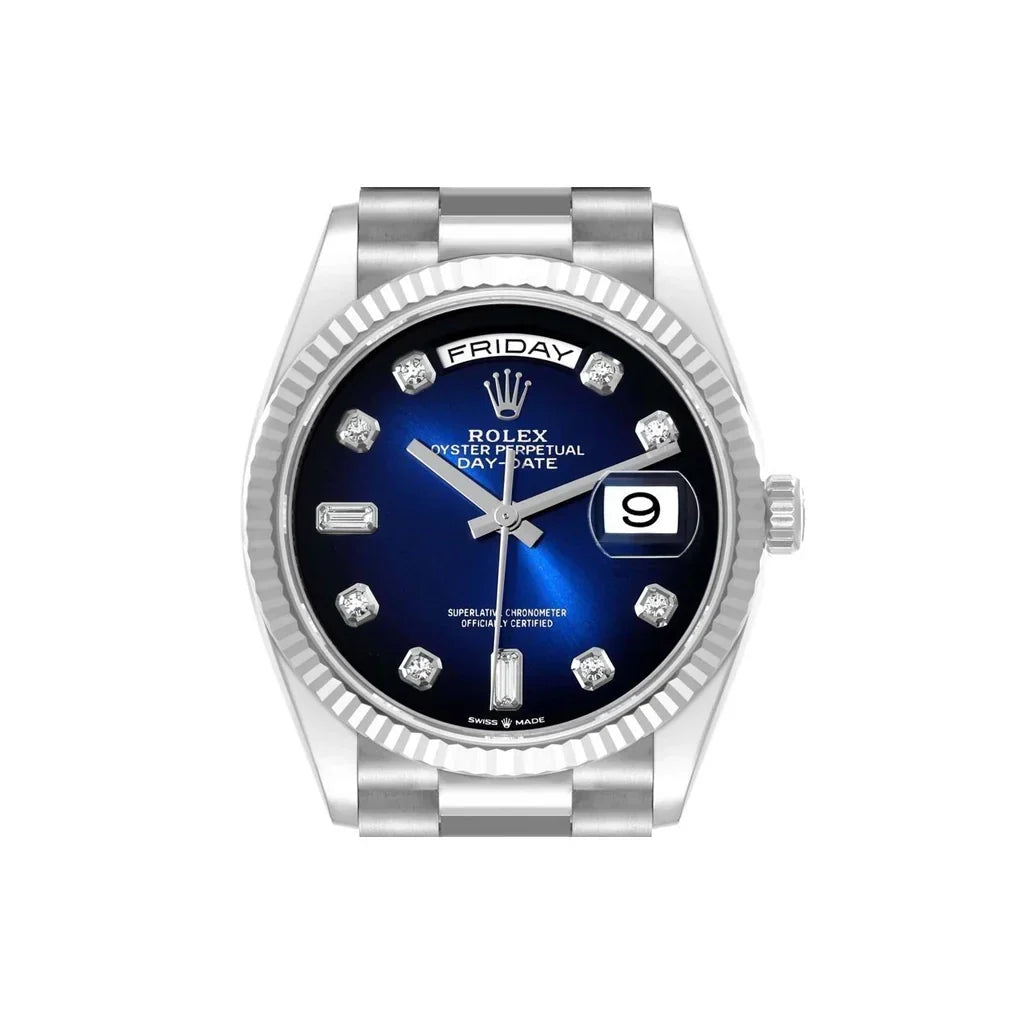 President Day-Date Blue Dial Mens Watch