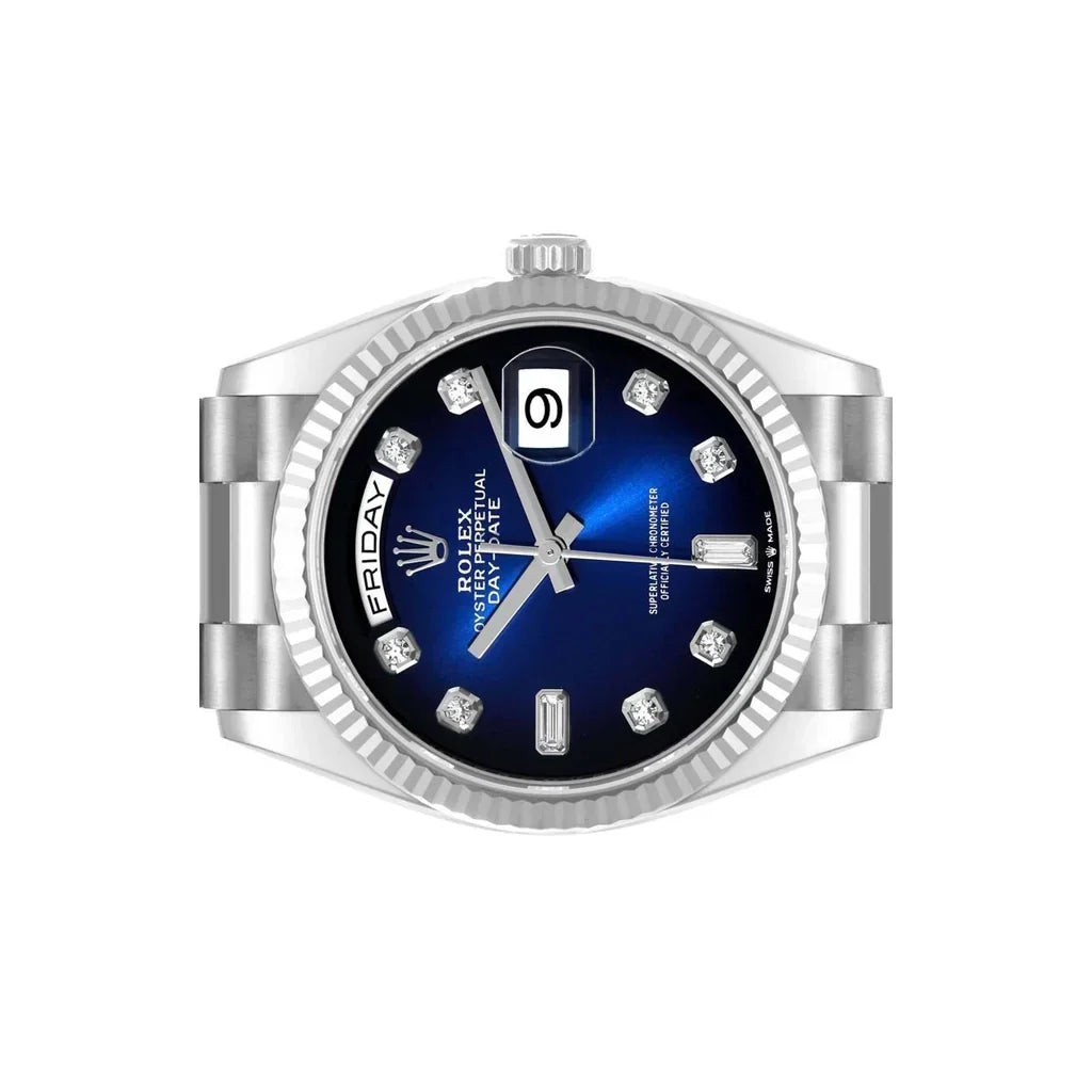 President Day-Date Blue Dial Mens Watch