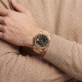 Prestige Automatic Men’s Watch With Fluted Bezel And Diamond Dial