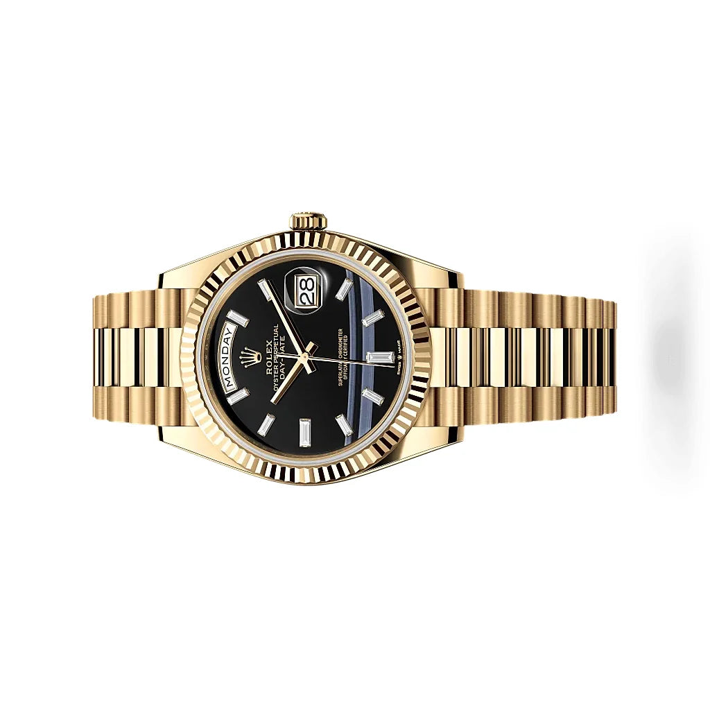 Prestige Automatic Men’s Watch With Fluted Bezel And Diamond Dial