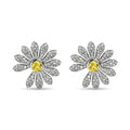 Daisy Pavé Radiance Stud Earrings Peaceminusone Inspired