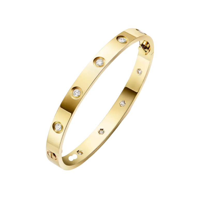 Radiant Mediuim 10 Diamonds Love Bracelet