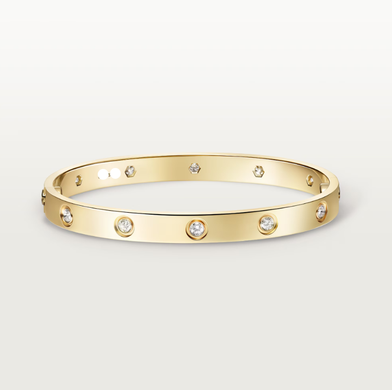 Radiant Mediuim 10 Diamonds Love Bracelet