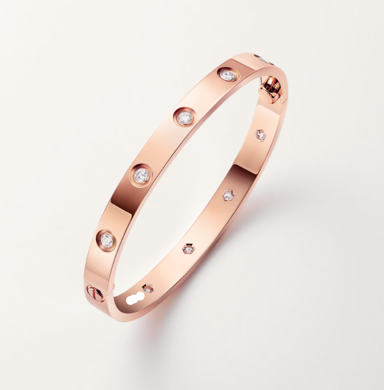 Radiant Mediuim 10 Diamonds Love Bracelet