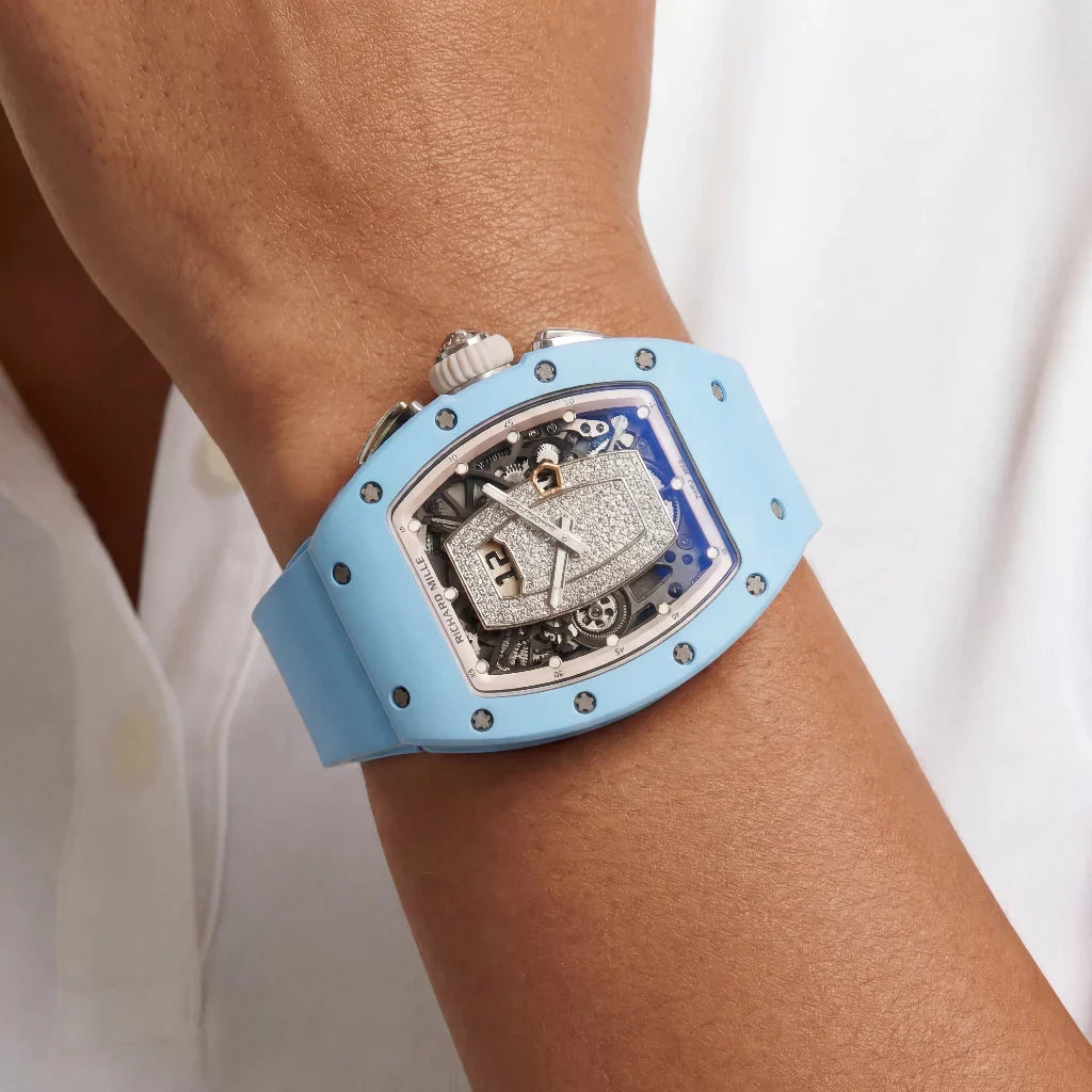 RM Baby Blue Stone Set Dial Watch