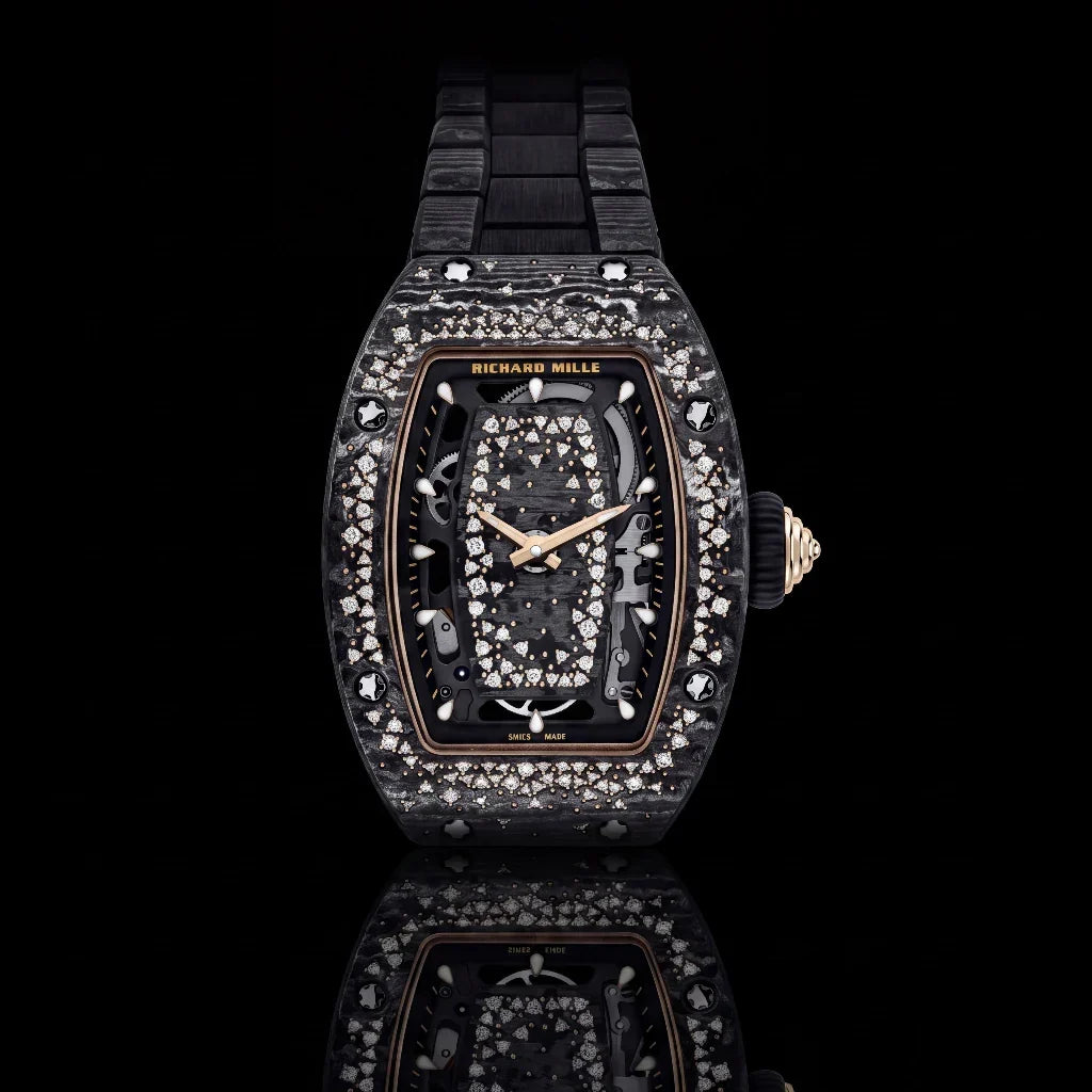 RM Black Starry Stone Set Watch