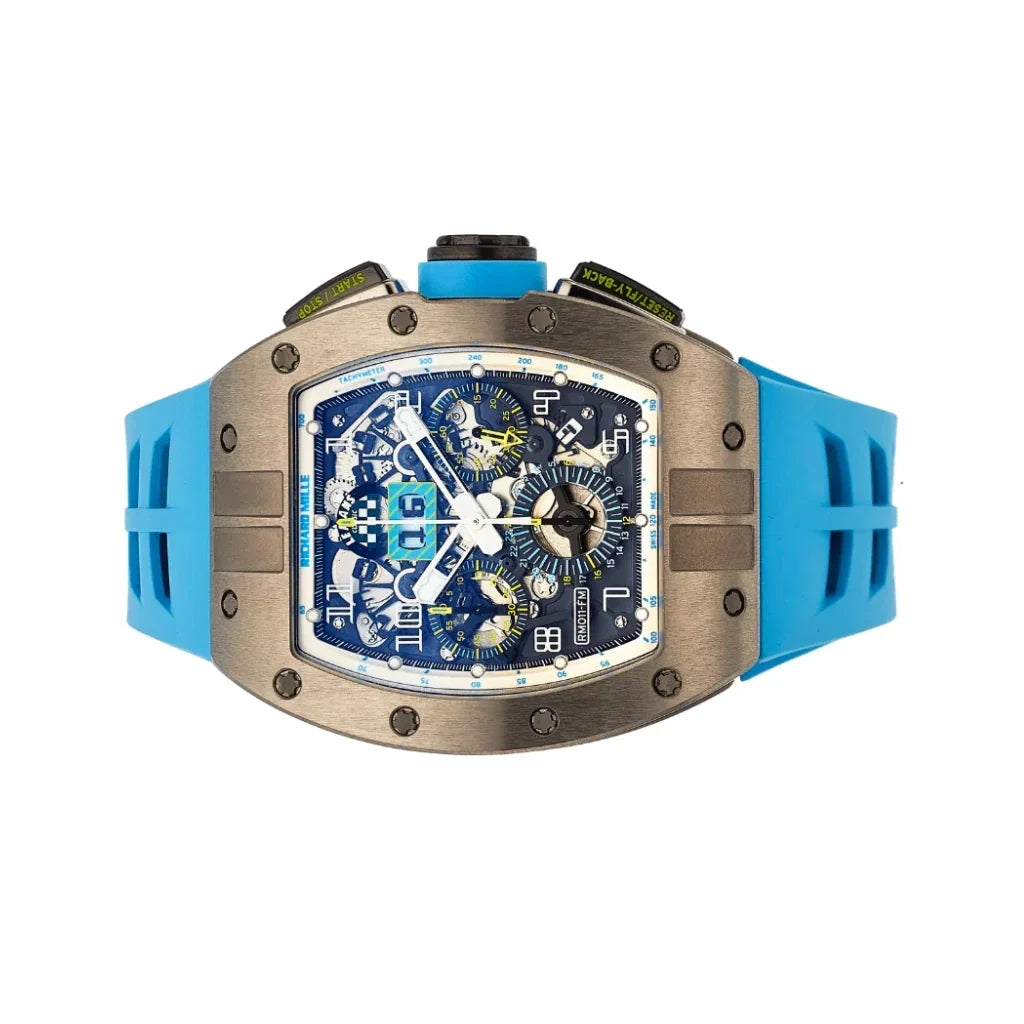 RM Blue Open Dial Watch