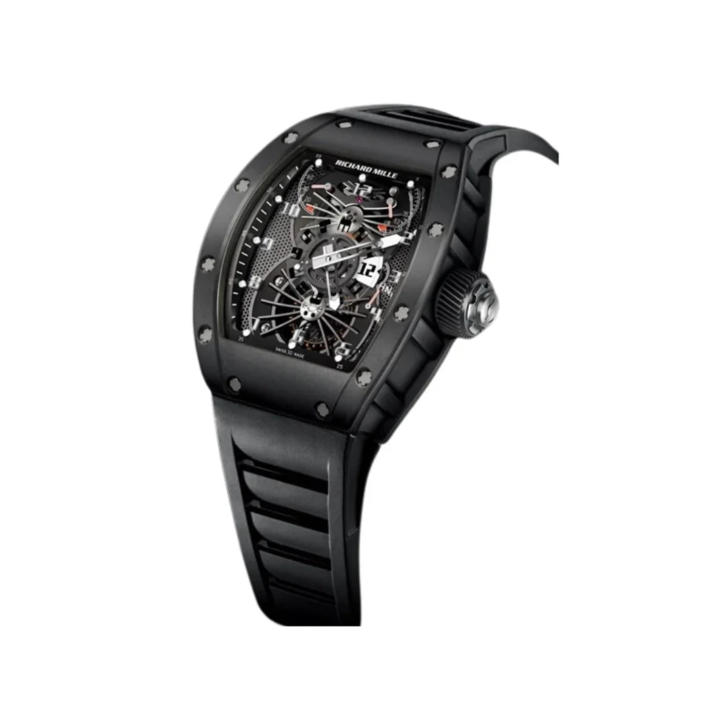 RM Matte Black Architectural Dial Watch