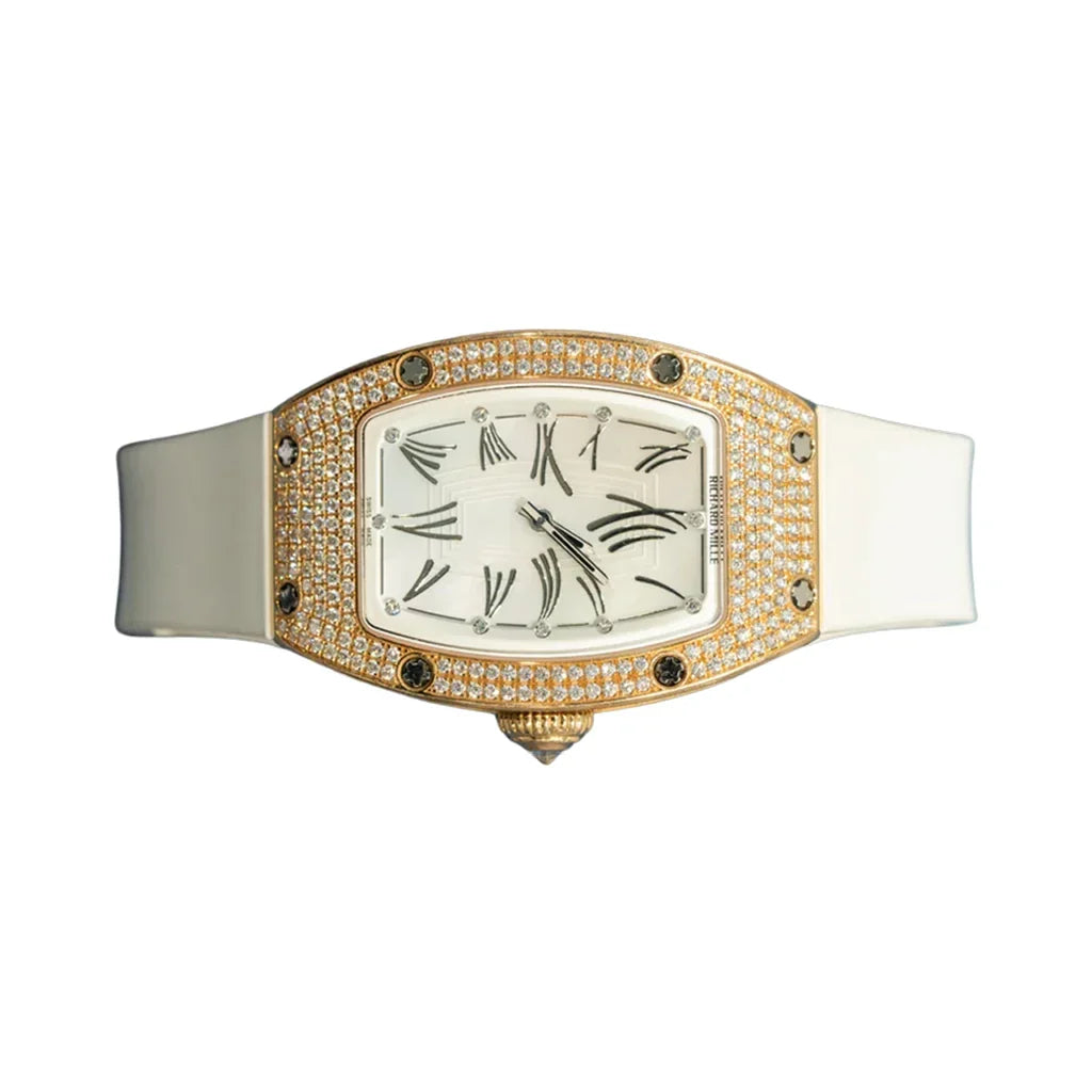 RM Rose Tone Stone Set Ladies Watch