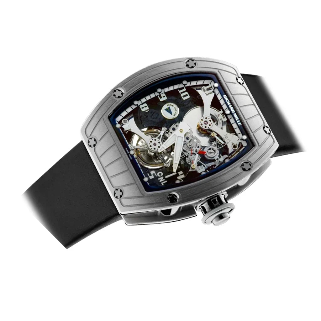 RM Silver Open Mechanism Watch