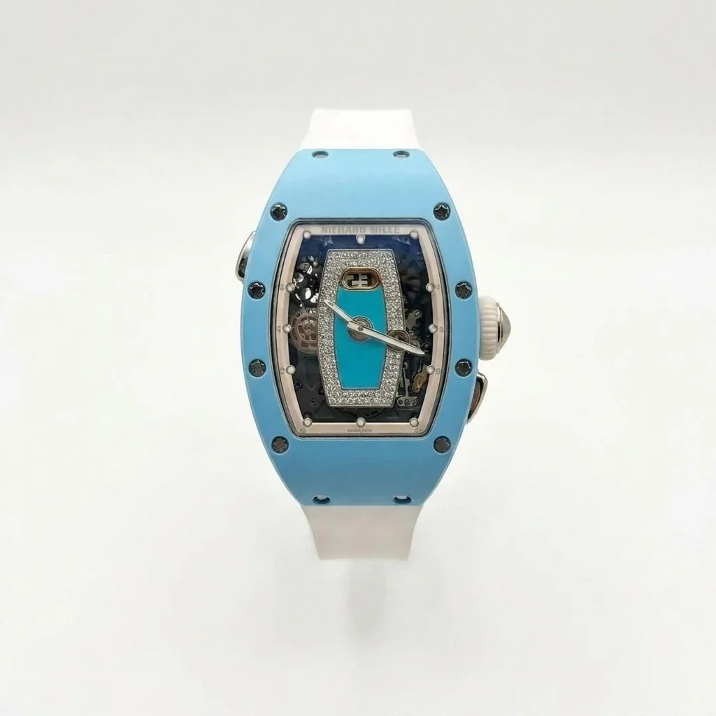 RM Sky Blue Stone Framed Watch