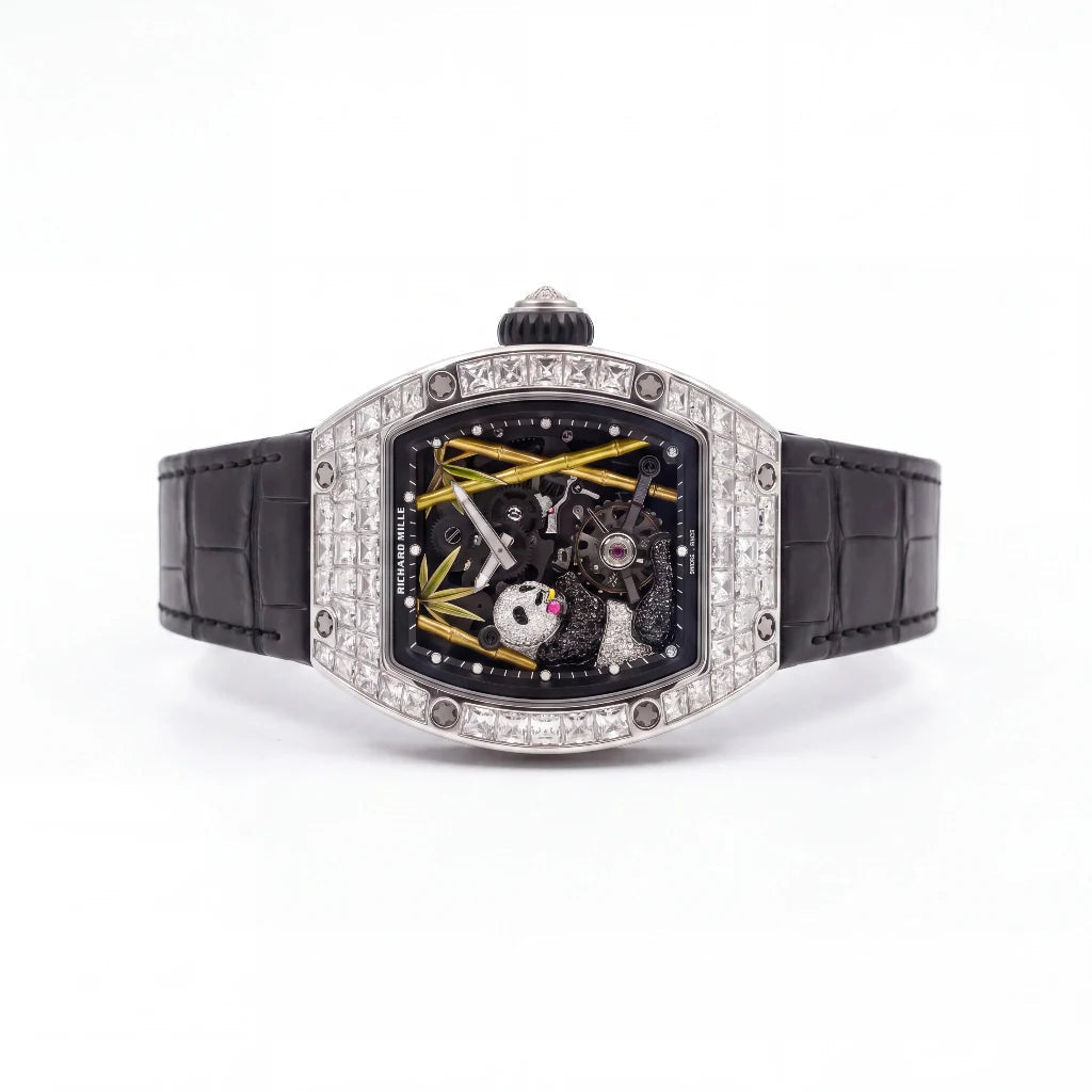 RM Stone Set Panda Motif Watch