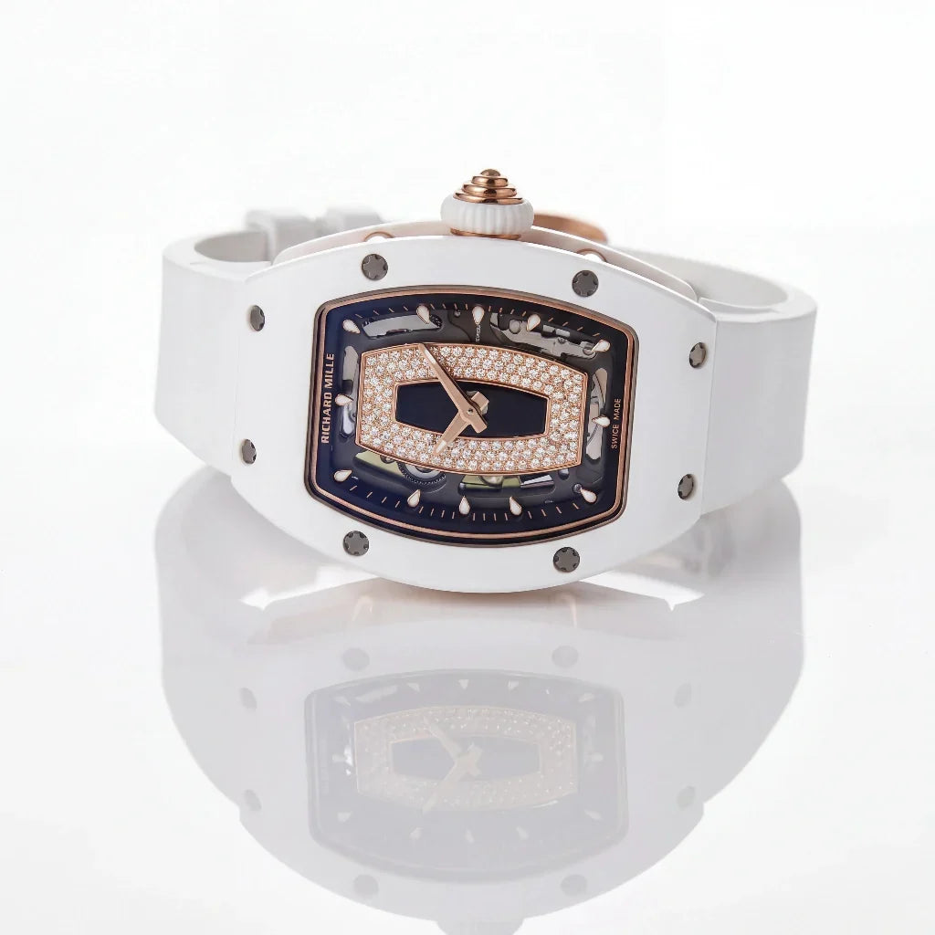 RM Stone Set Rectangular Dial Watch