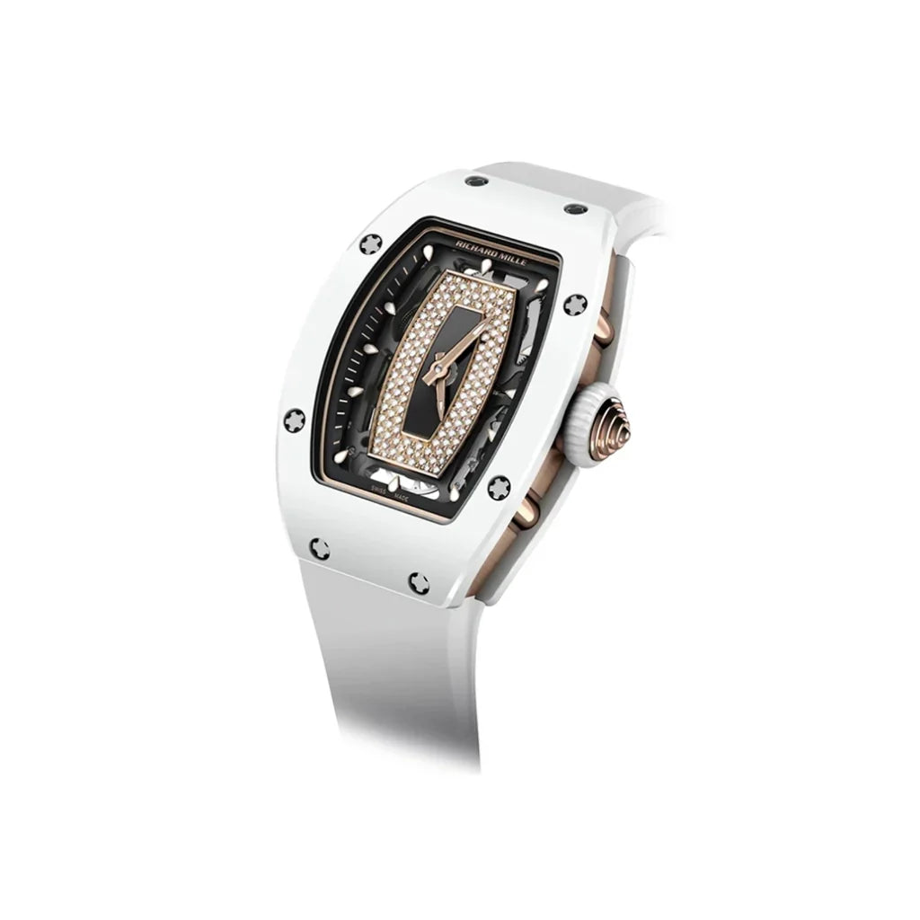 RM Stone Set Rectangular Dial Watch