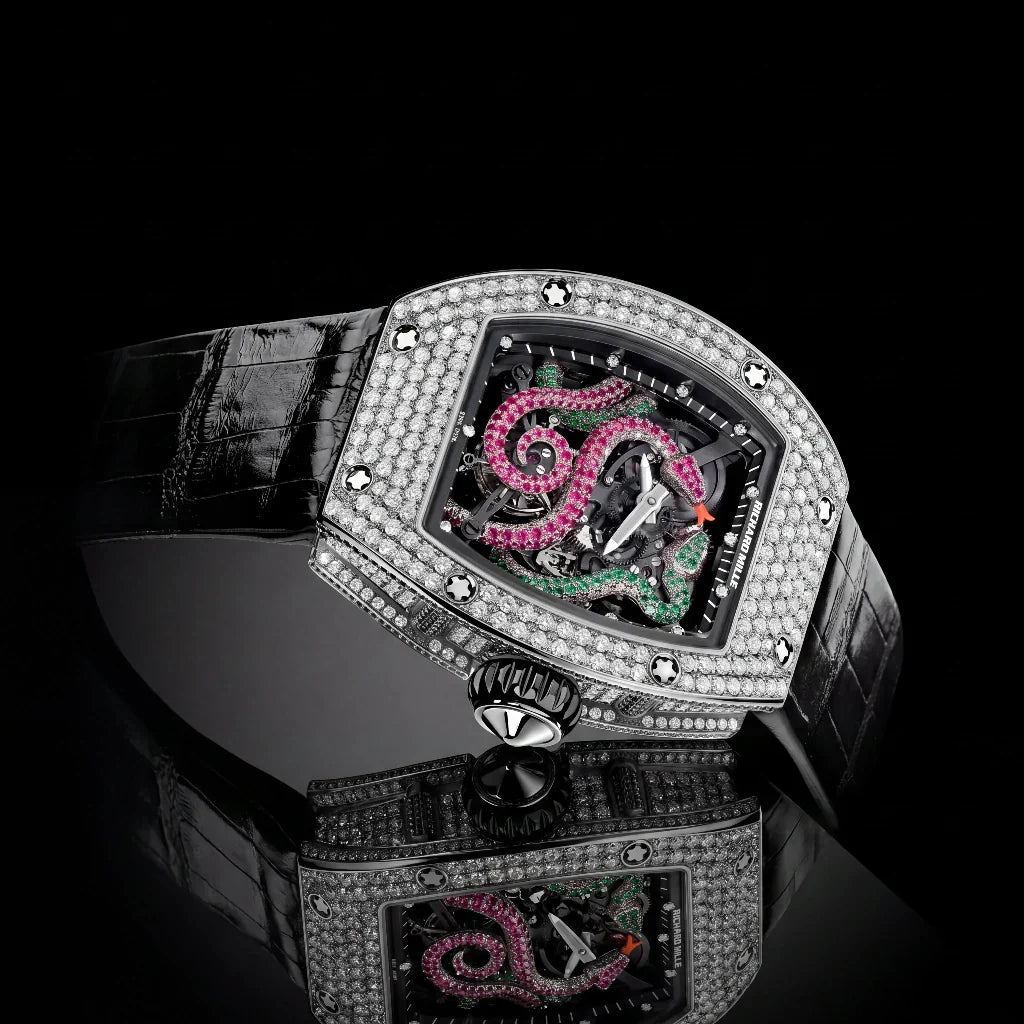RM Stone Set Serpent Motif Watch