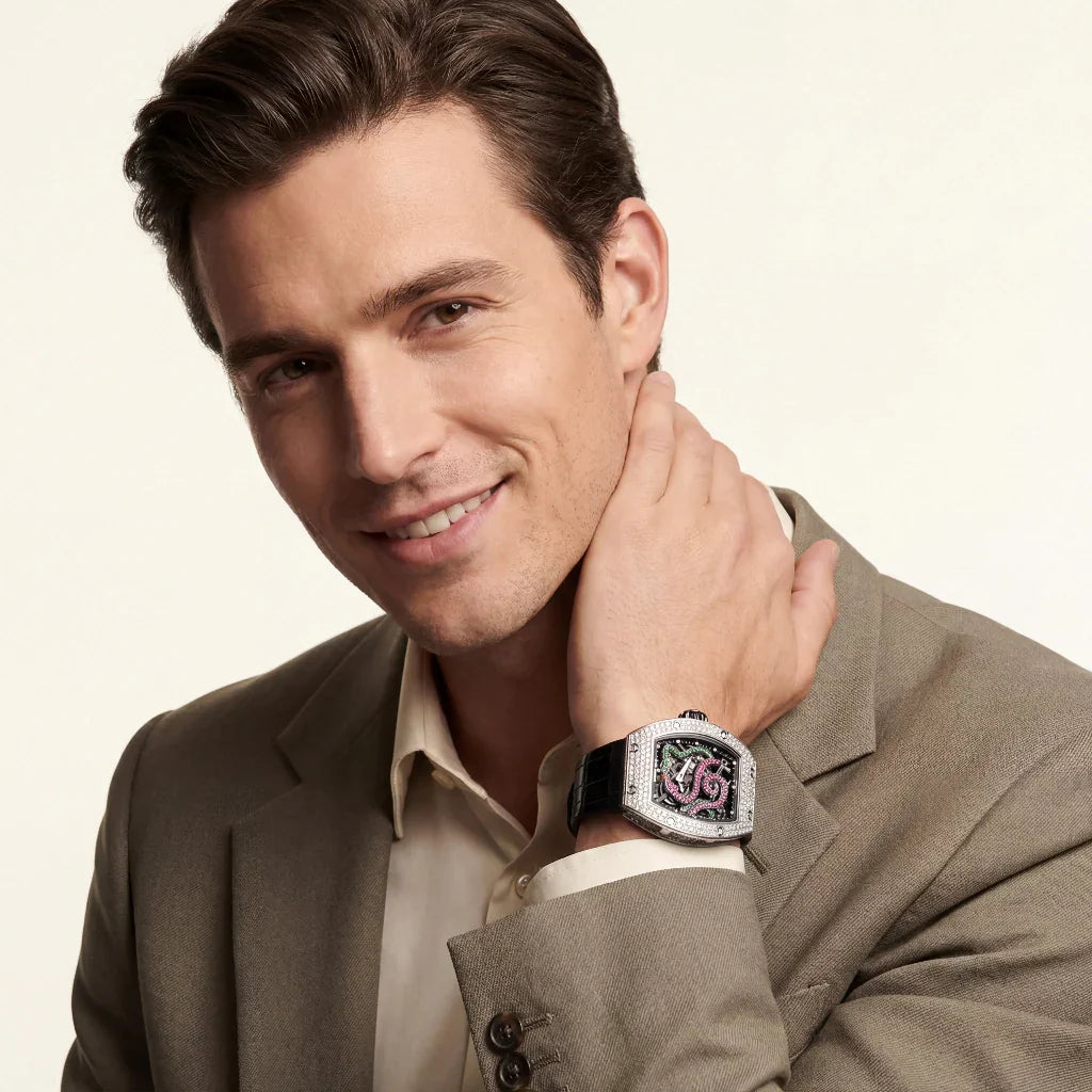 RM Stone Set Serpent Motif Watch