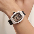 RM White Open Bridge Watch