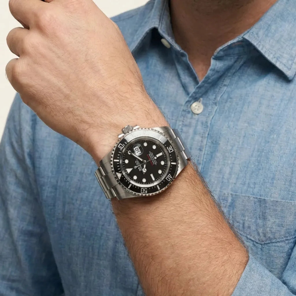 Sea-Dweller Oystersteel Red Letters Men’s Watch
