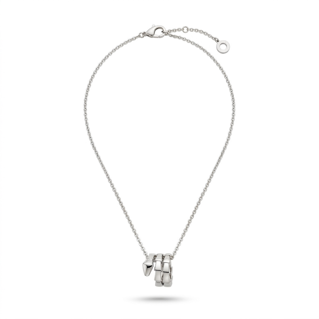 Serpenti Coiled Viper Pendant Necklace