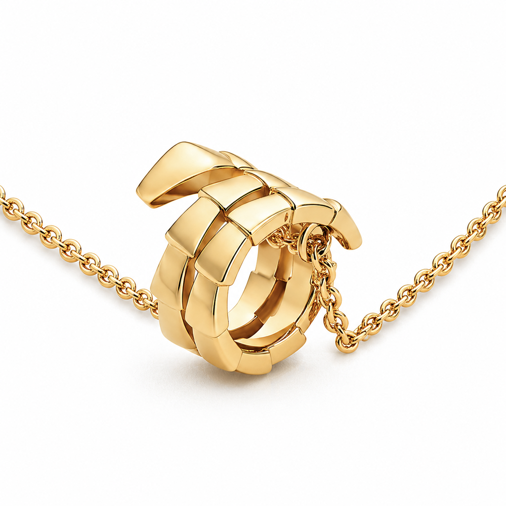 Serpenti Coiled Viper Pendant Necklace