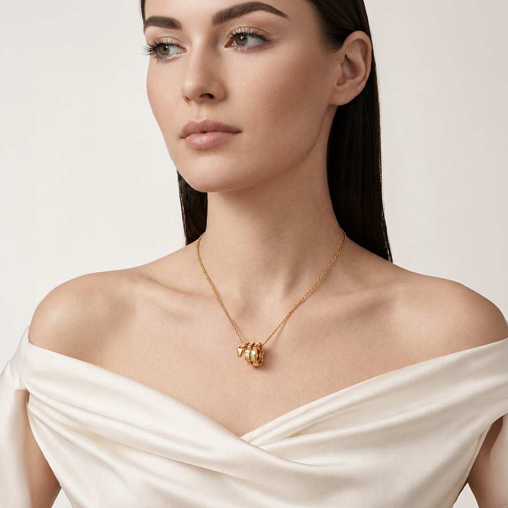 Serpenti Coiled Viper Pendant Necklace