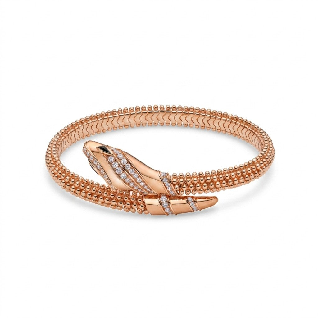 Serpenti Rose Coil Snake Bracelet