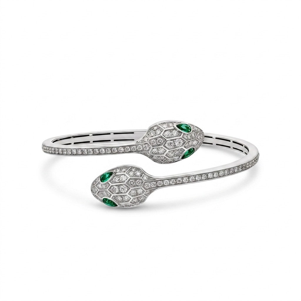 Serpenti Seduttori Twin Snake Cuff Bracelet