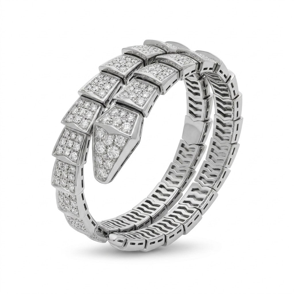 Serpenti Viper Pavé Scale Bracelet