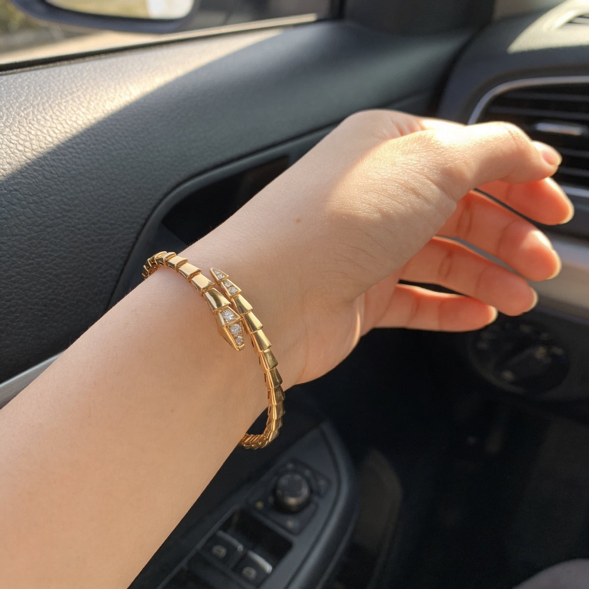 Serpenti Viper Scale Cuff Bracelet