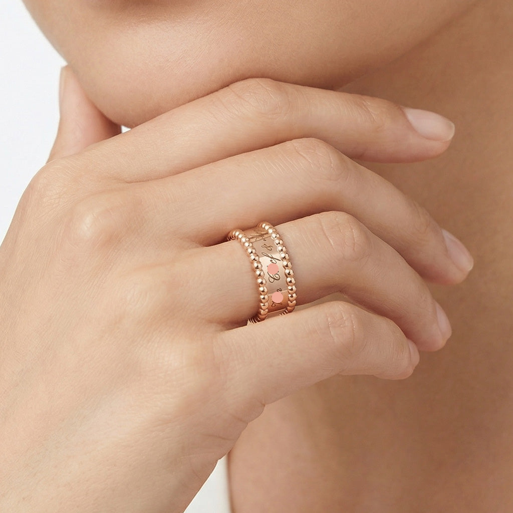 Inspired Perlée Ring