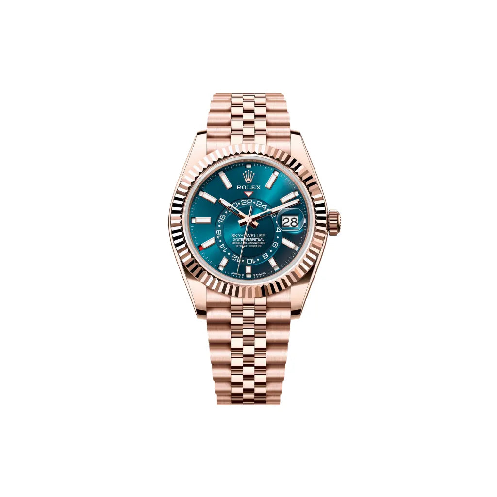 Sky Dweller Blue-Green Dial Oyster Men's Watch