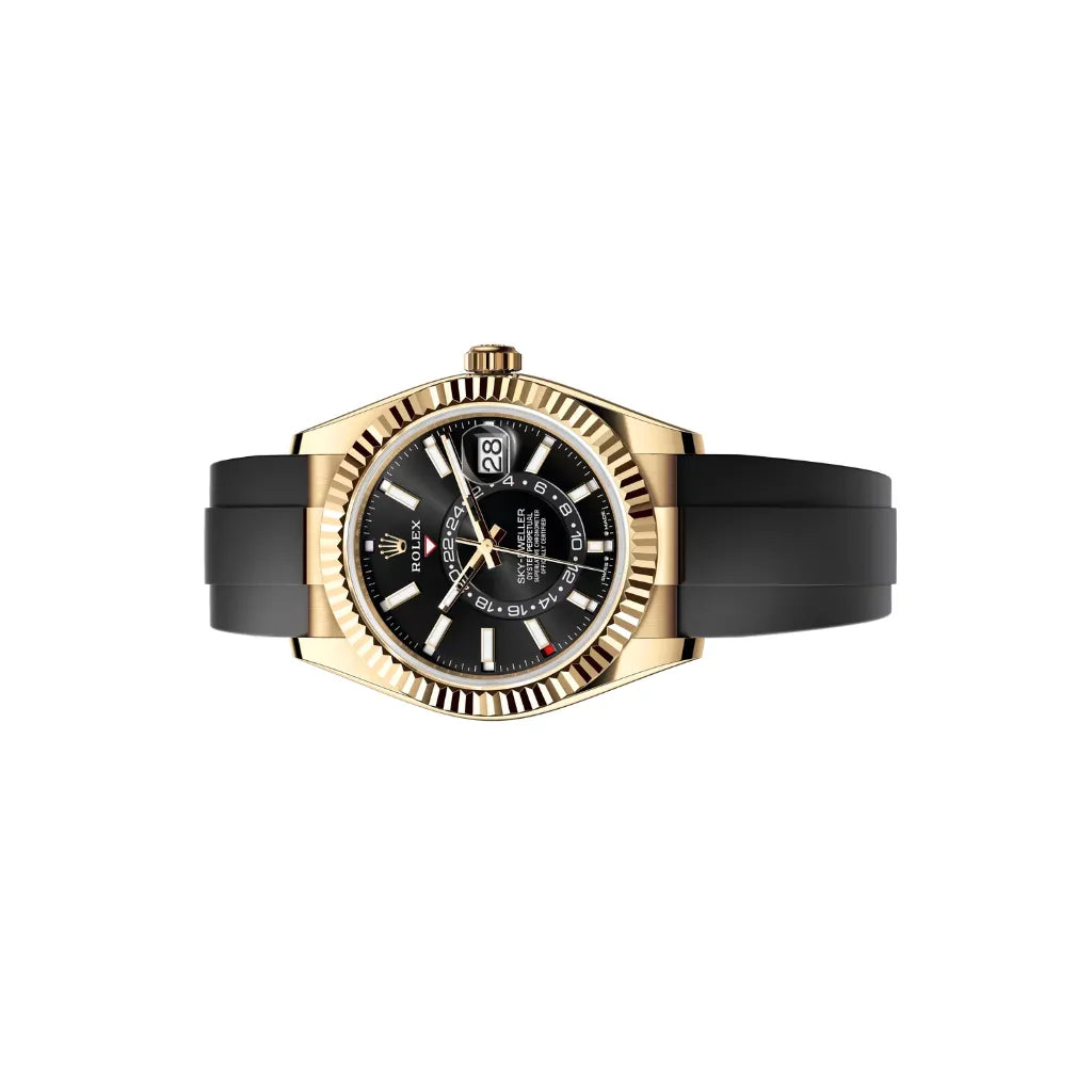 Sky-Dweller Oysterflex Men’s Watch With Dial Design