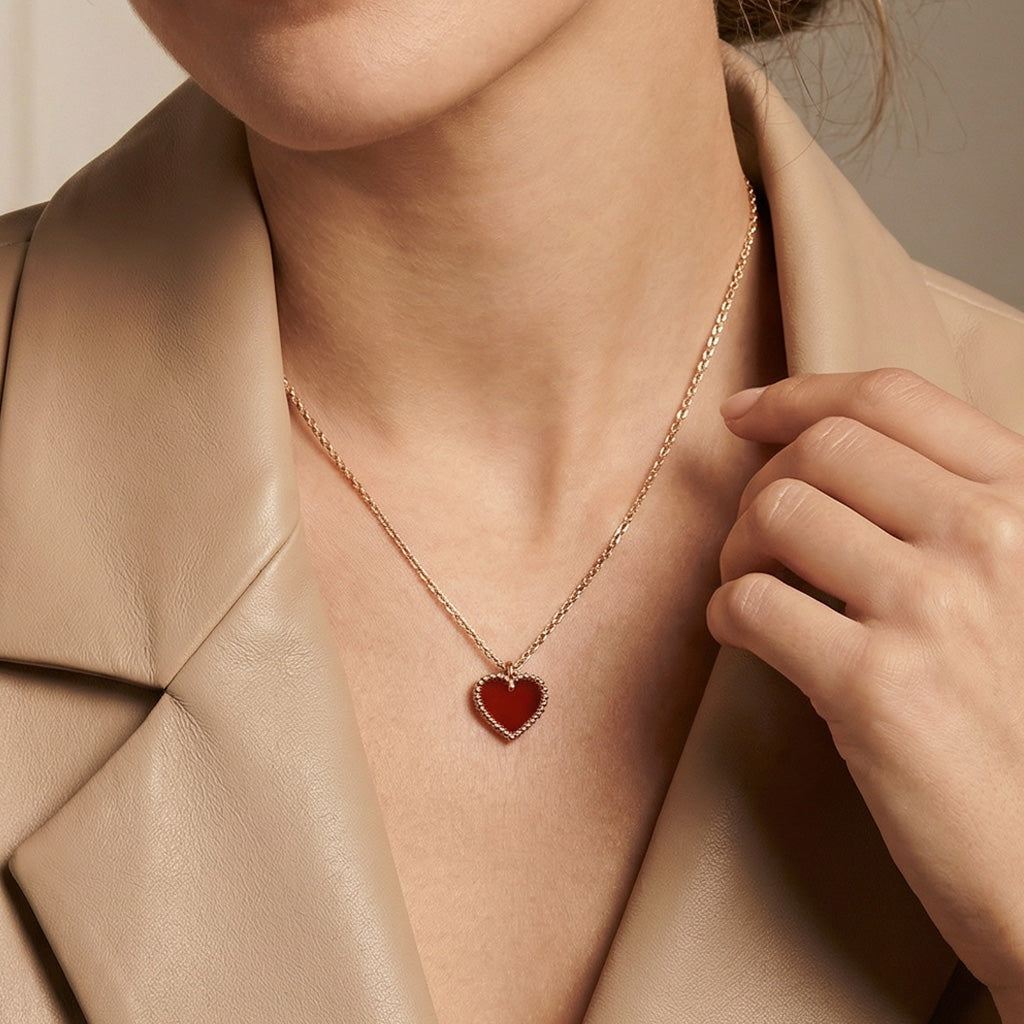 Sweet Alhambra Heart Pendant Necklace